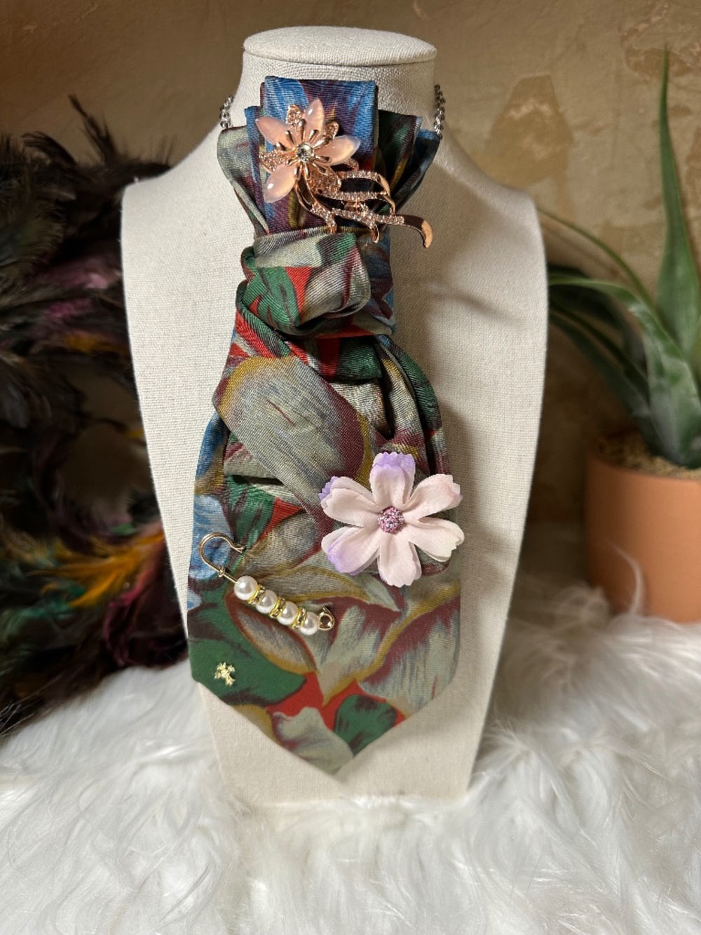 100% Silk necklace tie